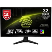 Resim MSI MAG 32CQ6F 31.5" 0.5 Ms 180 Hz 2K WQHD Adaptive Sync Rapid VA Oyuncu Monitör 