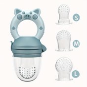 Resim 4 Adet Domuz Silikon Meyve ve Sebze Besleyici, Kulplu Gıda Sınıfı, Pembe/Mavi/Sarı/Siyah & Beyaz – Gençlerin Beslenme İhtiyaçları İçin Mükemmel, Şükran Günü Hediyesi 