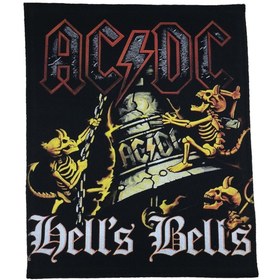 Resim StüdyoÜmitTişört Acdc Ac-dc Hell's Bells Backpatch Sırt Ve Kot Yaması (35cm.x45cm.) 