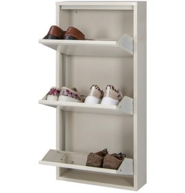 Resim Kaser 3'Lü Krem Metal Ayakkabılık Krem 