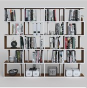 Resim Kenzlife Kitaplık Raf Diba4 Cvz 129X160X19 Banyo Kiler Ofis (M) Ceviz 