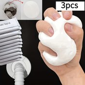 Resim 3 adet/5 adet/10 adet Yüksek Kaliteli Sızdırmazlık Kauçuk, Boşlukları ve Delikleri Doldurmak, Böcek Karşıtı, Isıya Dayanıklı, Evsel Kanalizasyon Doldurma ve Onarımı Duvar Çamuru, Boru Kokusu ve Böcek Önleme, Dayanıklı Kuru Duvar Yama Kir, DIY Ev Onarımı ve Yenileme için Mükemmel. Banyo Malzemeleri/Banyo Aksesuarları 