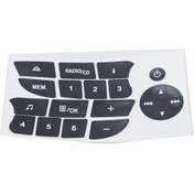 Resim Tenfowee Renault Clio Rs 2009-2011 İçin Siyah Ses Düğmesi Onarım Çıkartmaları - Tz-11 