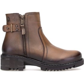 Resim Venüs 1950807k Kadın Hakiki Deri Klasik Bot Taba Taba 