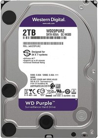 Resim Wd Western 2 TB Purple 3,5" 64 GB 5400 RHM WD20PURZ Harddisk 