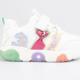 Resim Vicco Number Cırtlı Işıklı Hafif Günlük Spor Ayakkabı 346.25y.160 Beyaz 