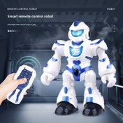 Resim Erkek Çocuklar İçin Uzaktan Kumandalı Robot Oyuncak, Dans Edebilir ve Şarkı Söyleyebilir, Ses İnteraktif Programlama, Tatil Hediyesi, 4-8 Yaş Arası Çocuklar İçin Uygun, 5 Adet AA Pil Gerektirir 