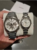 Resim Seiko Çelik Bilezik Metalik Renk Sevgili Kol Saati 2 li 