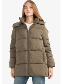 Resim Defacto Su Geçirmez Regular Fit Kapüşonlu Parka F3557ax25wnkh402 Haki-kh402 