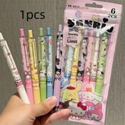 Resim 1 adet, Rastgele Renk 1 adet Sanrio sevimli çizgi film karakterleri içeren sınırlı sayıda siyah kalem karbon kurşun kalem ile. Bu yeni nötr kalem mükemmel resmi lisanslı üründür 