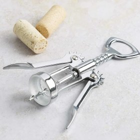 Resim Krom Tirbuşon - 2 Fonksiyonlu Paslanmaz Metal 