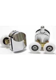 Resim Duşakabin Tekeri Krom 1 Alt 1 Üst Rulman Tekeri Makarası Diğer 