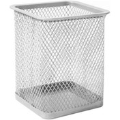 Resim Ganzhoushop Kalemlik Paslanmaz Metal Kalemlik Nefes Alabilen Örgü Kalemlik Kupa Ofis Yurt Kütüphane Yemaa 