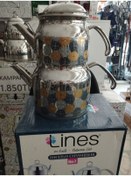 Resim Lines çelik çaydanlık 7 no 304 kalite 18. E 10 dur üst 1.50alt 3.litre 