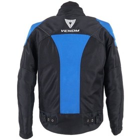 Resim Venom Dynamic Pro Dört Mevsim Korumalı Motosiklet Montu Mavi Siyah 