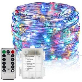 Resim 8 Işık Modlu 20m Bakır Tel Led Aydınlatma, Uzaktan Kumandalı Düğün Parti Bahçe Dekorasyonu Diğer Diğer 