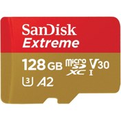 Resim Sandisk Extreme 128 GB Micro SD Hafıza Kartı A2 160MB/s 