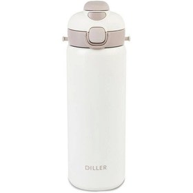 Resim Diller Vagonlife Dıller Paslanmaz Çelik Pipetli/pipetsiz Kullanım Matara/termos 9073 700ml Whıte Beyaz 