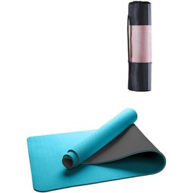 Resim Gymo Ekolojik 6Mm Tpe Yoga Matı Pilates Minderi Turkuaz 