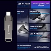 Resim Monyee Lexar Jumpdrive D400 Usb 3.1 Type-c Ve Type-a Çift Bağlantılı Yüksek Hızlı Flash Bellek, 32gb/64gb/128gb/256gb 
