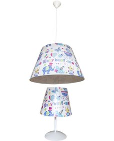 Resim Filli Erkek Çocuk Odası Abajur Ve Avize Seti 