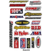 Resim PROMOT Motorsiklet Aksesuar Ekipman Sticker Kask Grenaj Laptop Sticker Seti 0109 