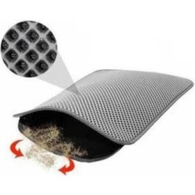 Resim Tineke Elekli Kedi Tuvaleti Önü Paspası 60 x 45 CM 