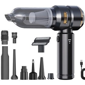 Resim Springsun 4 1 Arada Taşınabilir Hava Üfleyici: 3 Hız 80k Rpm, 6000mah Araç, Klavye, Halı İçin 