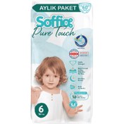 Resim Soffio Pure Touch Ekstra Large Çocuk Bezi 60 Adet 16+ Kg 