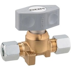 Resim Obus Karavan Gaz Açma Kapama Valfi Tekli Gaz Vanası 