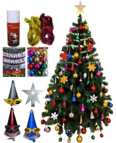 Resim Yılbaşı Çam Ağacı 150 Cm Aile Seti 150 CM 