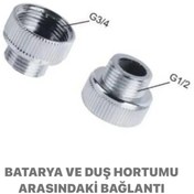 Resim Genel Markalar Spiral Duş Adaptörü Batarya Dönüştürücü Duş Hortum Bağlantısı 3/4 X1/2 ** 2 Adet 