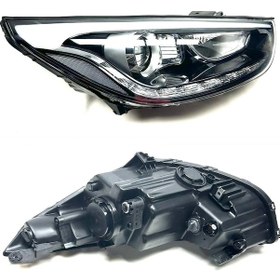 Resim Ns Hyundai İx35 Sağ Far Lambası Ledli Motorlu Mercekli 2011-2015 