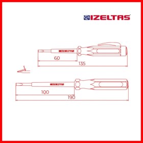 Resim İzeltaş | Kontrol Kalemi, 190 mm, Elektrik Akımı Testi için Güvenli ve Hassas 