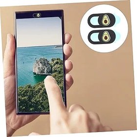 Resim Hemobllo 4adet Avokado Desenli Kamera Kapağı Gizlilik Için Pratik Webcam Kaydırıcı Dizüstü Bilgisayar Ve Telefonlar Için Güvenlik Önlemi 