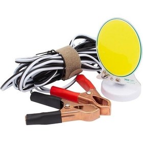 Resim Powermaster Tm-24 Cob Ledli 13 Watt Akü Maşalı 4 Metre Kablolu Taşınabilir Seyyar Panel Lamba 