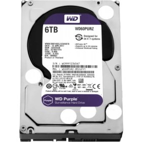 Resim Wd Purple WD60PURZ 3,5" 6tb, 64MB, 5400 Rpm, 7/24 Güvenlik HDD 
