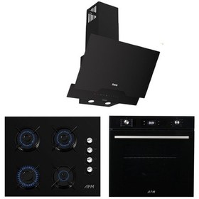 Resim Ferre ve Afm Tech D063-SA + FM7700 + FM2200 Ankastre Set Siyah 