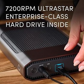 Resim SanDisk Professional 8TB G-Drive Kurumsal Sınıf Harici Masaüstü Sabit Sürücü - 7200RPM Ultrastar HDD İç, USB-C (10 Gbps), USB 3.2 Gen 2, Mac Ready - SDPHF1A-008T-NBAAD 