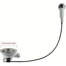 Resim Willowhaven Talea Bulaşık Lavabo Süzgeç Seti Xk256c017+qk003 114mm Çift Katman Sızıntı Önleyici 