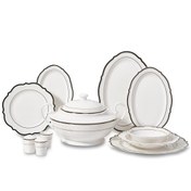 Resim Korkmaz Eliza Collection 60 Parça Yuvarlak Yemek Takımı A8240 