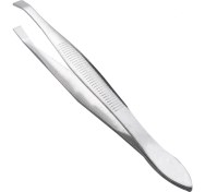 Resim Pdrplnt Fs-Gümüş Ton Eğimli Düz Uçlu Metal Saç Kaş Cımbız Bayan Için Kozmetik Aracı (Yurt Dışından) 