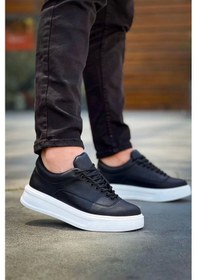 Resim Kb-005 Kuback Siyah Cilt Bağcıklı Günlük Erkek Ayakkabı Siyah 