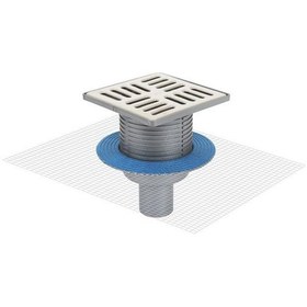Resim Sukar Yalıtım Uyumlu Çelik Çerçeveli Yer Süzgeci 15X15 Cm 70 Alt 