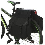 Resim Sürekli Bisiklet Yetişik Çanta, İki Büyük Bölmeli, Uzun Mesafe Sürüşler İçin, Siyah 38x16x34cm Siyah Siyah 