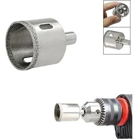 Resim FourForce Granit Fayans Porselen Cam 33MM Yuvarlak Delme Pancı Elmas Uçlu Delik Açma Karot Matkap Ucu 