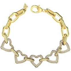 Resim Guess JGUJUBB05014JWYGS Kalpli Kadın Bileklik 