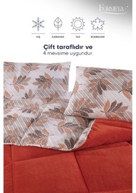 Resim Formeya Turuncu Çift Kişilik Wellsoft Yorgan Yastık Kılıflı Turuncu 