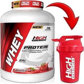 Resim Whey Protein Tozu 2280 Gr Çilek Aromalı Protein Tozu 24 Gram Protein 76 Servis Shaker Hediyeli 