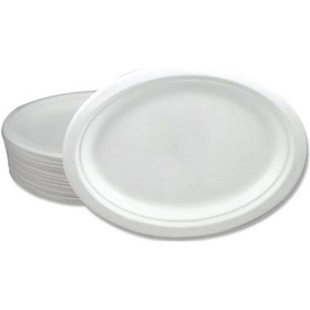 Resim Roll-up Nature Ekolojik Karton Kağıt Tek Kullanımlık Oval Tabak - 20x26 Cm. - 50 Adetlik 5 Paket 